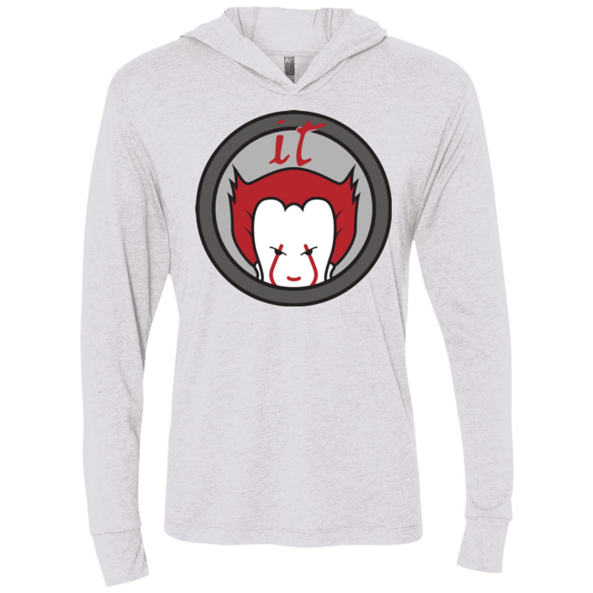 T-Shirts Heather White / X-Small IT 3 (2) Triblend Long Sleeve Hoodie Tee