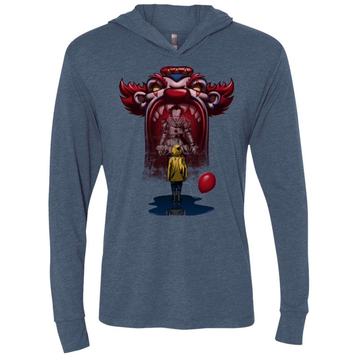 T-Shirts Indigo / X-Small It Can Be Fun Triblend Long Sleeve Hoodie Tee