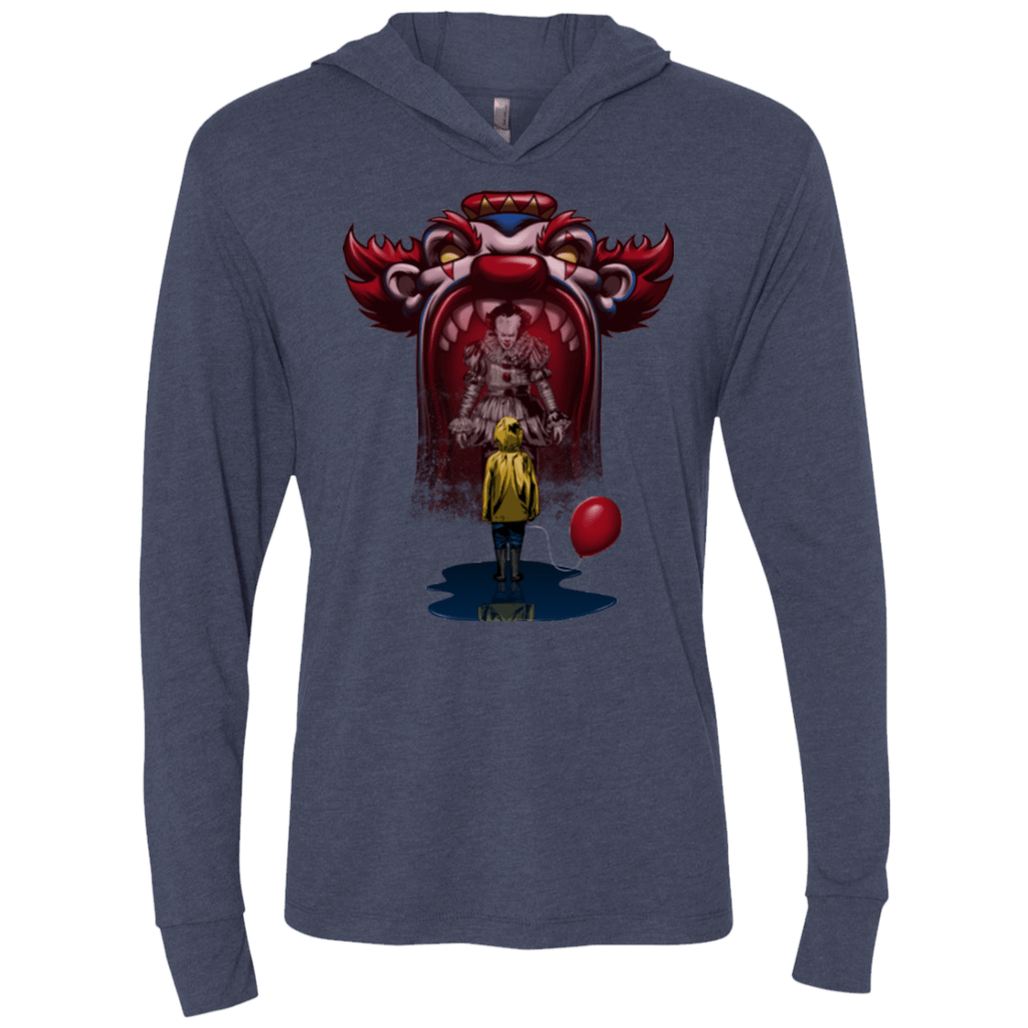 T-Shirts Vintage Navy / X-Small It Can Be Fun Triblend Long Sleeve Hoodie Tee