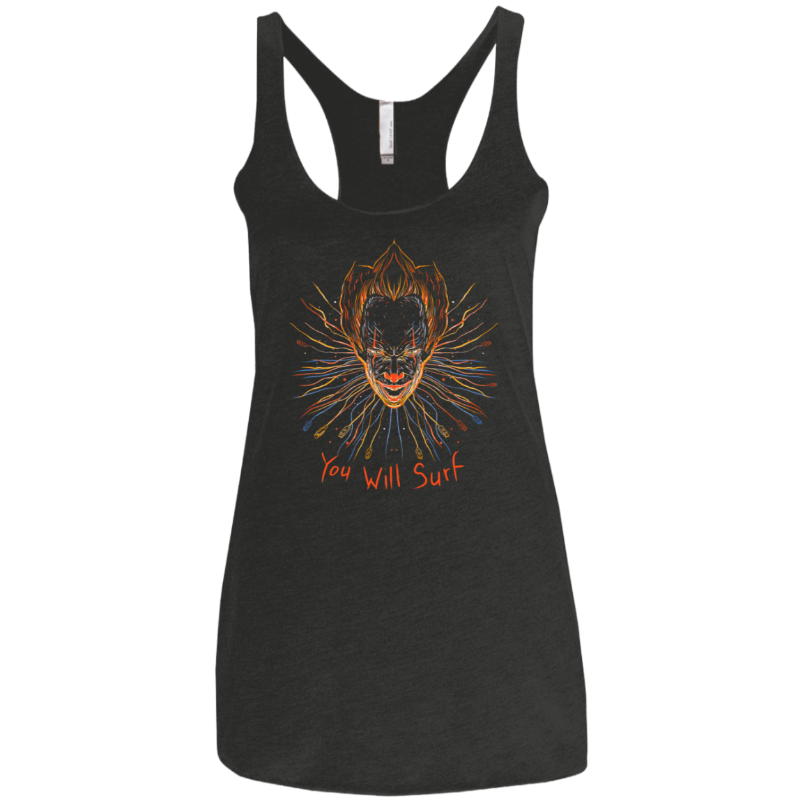 T-Shirts Vintage Black / X-Small IT Clown Women's Triblend Racerback Tank