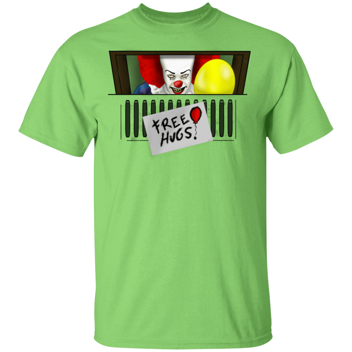 T-Shirts Lime / S IT Free Hugs 1990 T-Shirt