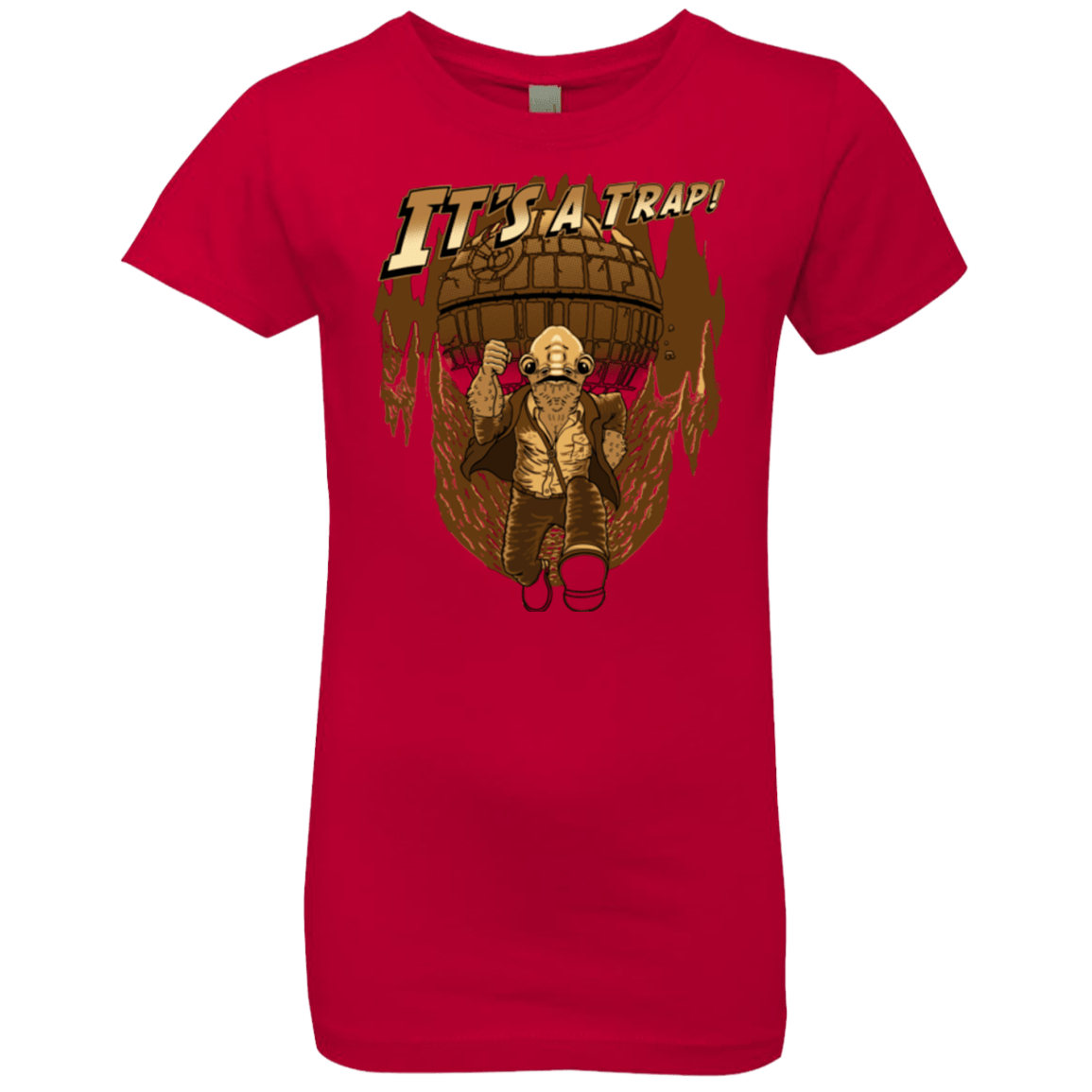 T-Shirts Red / YXS It's a trap!! Girls Premium T-Shirt
