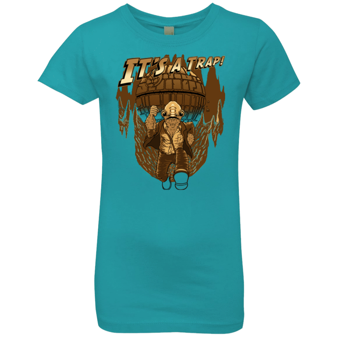 T-Shirts Tahiti Blue / YXS It's a trap!! Girls Premium T-Shirt