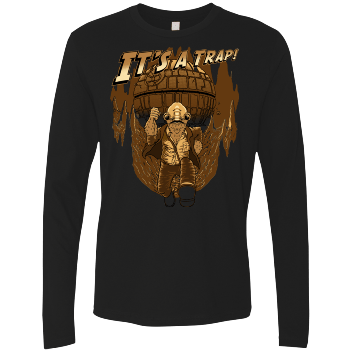 T-Shirts Black / Small It's a trap!! Men's Premium Long Sleeve