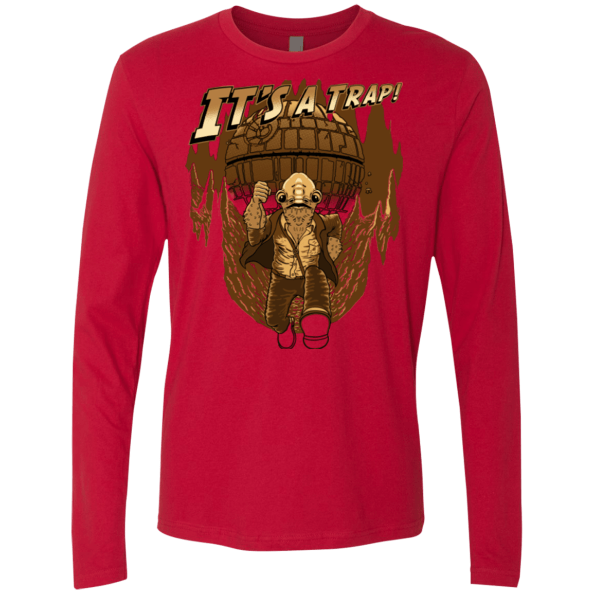 T-Shirts Red / Small It's a trap!! Men's Premium Long Sleeve