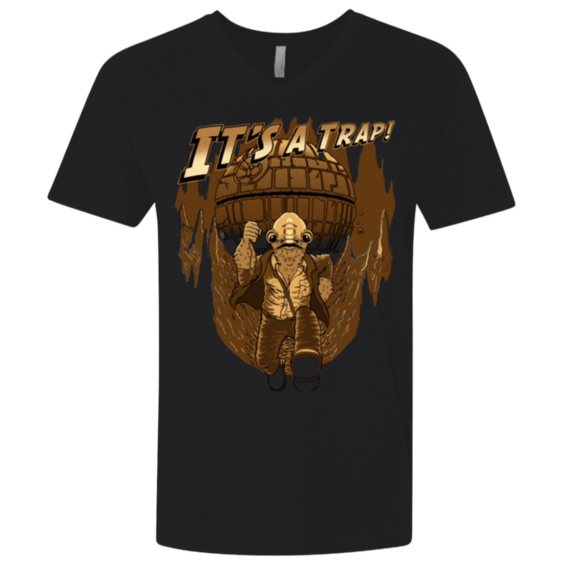 T-Shirts Black / X-Small It's a trap!! Men's Premium V-Neck
