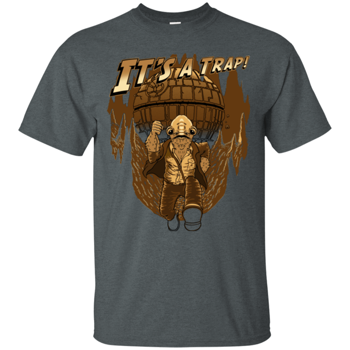 T-Shirts Dark Heather / Small It's a trap!! T-Shirt