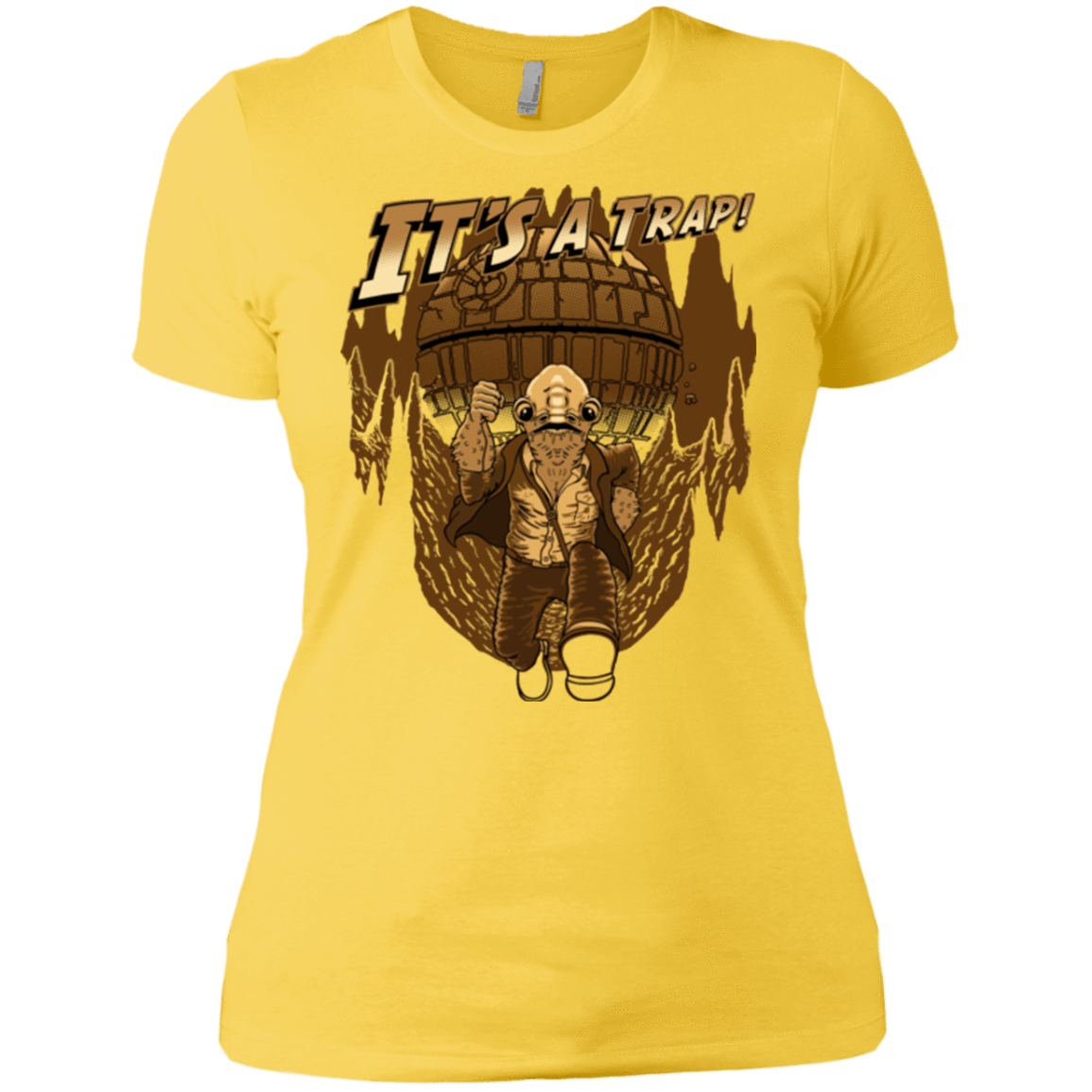 T-Shirts Vibrant Yellow / X-Small It's a trap!! Women's Premium T-Shirt