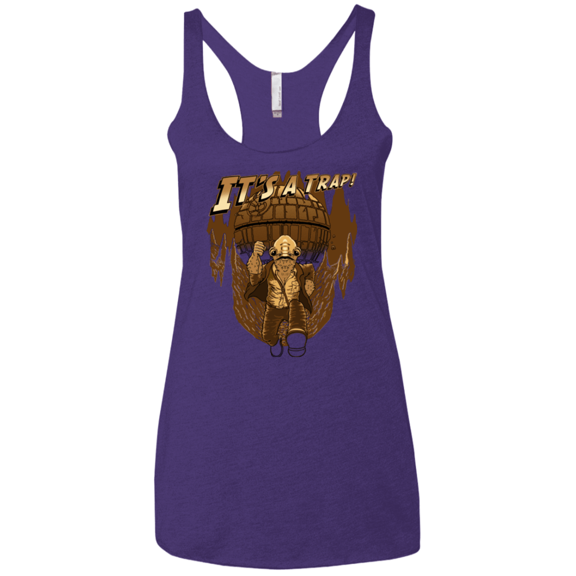 T-Shirts Purple / X-Small It's a trap!! Women's Triblend Racerback Tank