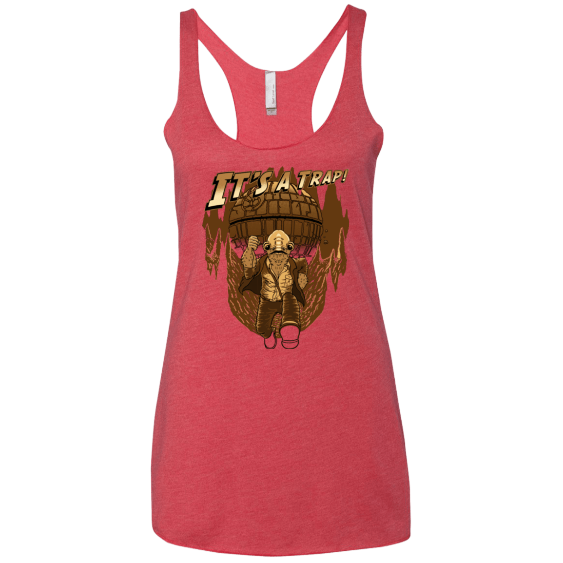 T-Shirts Vintage Red / X-Small It's a trap!! Women's Triblend Racerback Tank