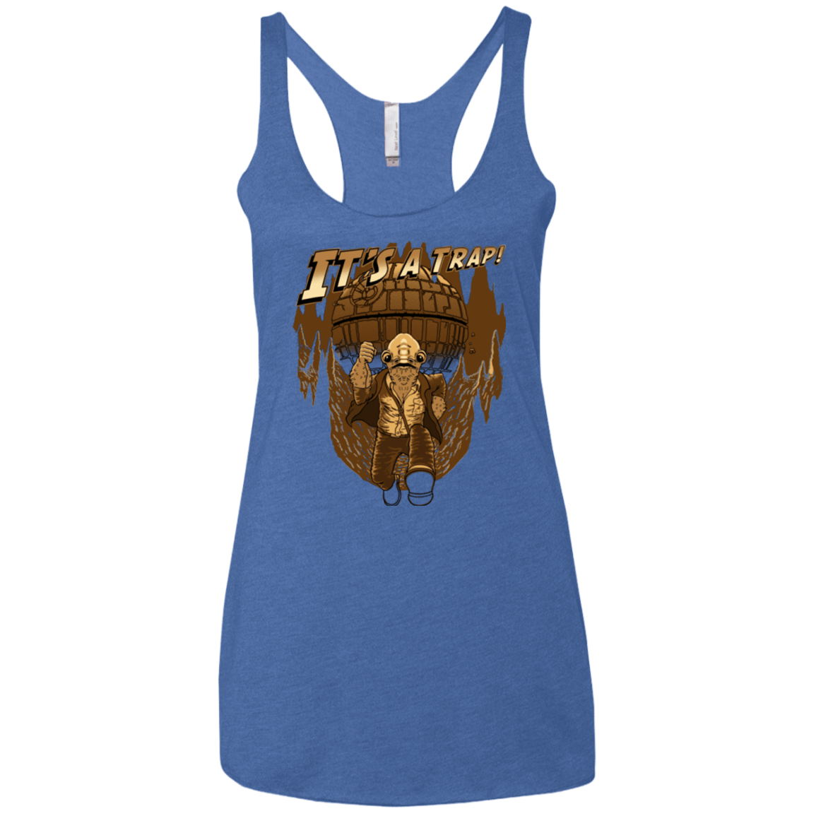 T-Shirts Vintage Royal / X-Small It's a trap!! Women's Triblend Racerback Tank