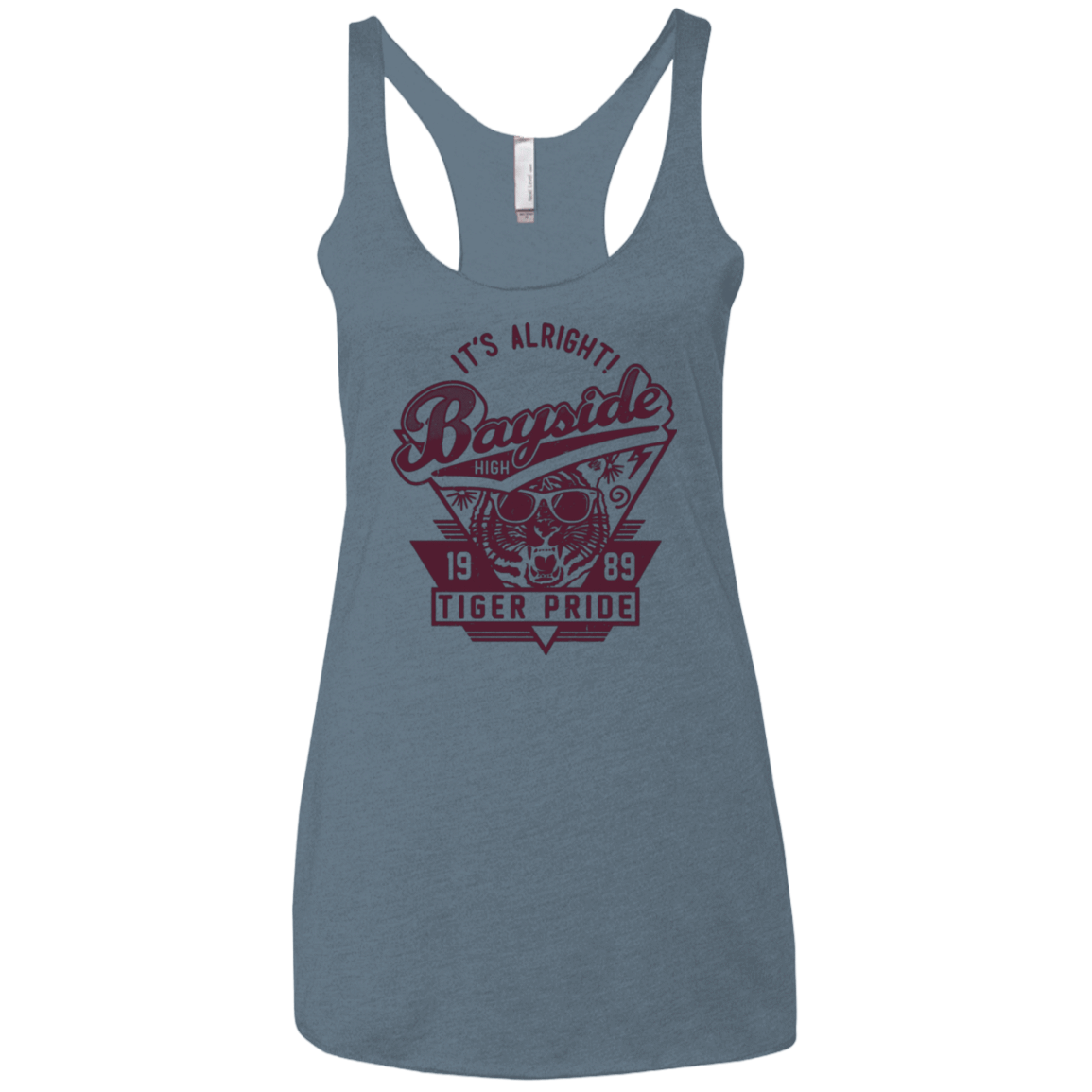 T-Shirts Indigo / X-Small It's Alright Women's Triblend Racerback Tank