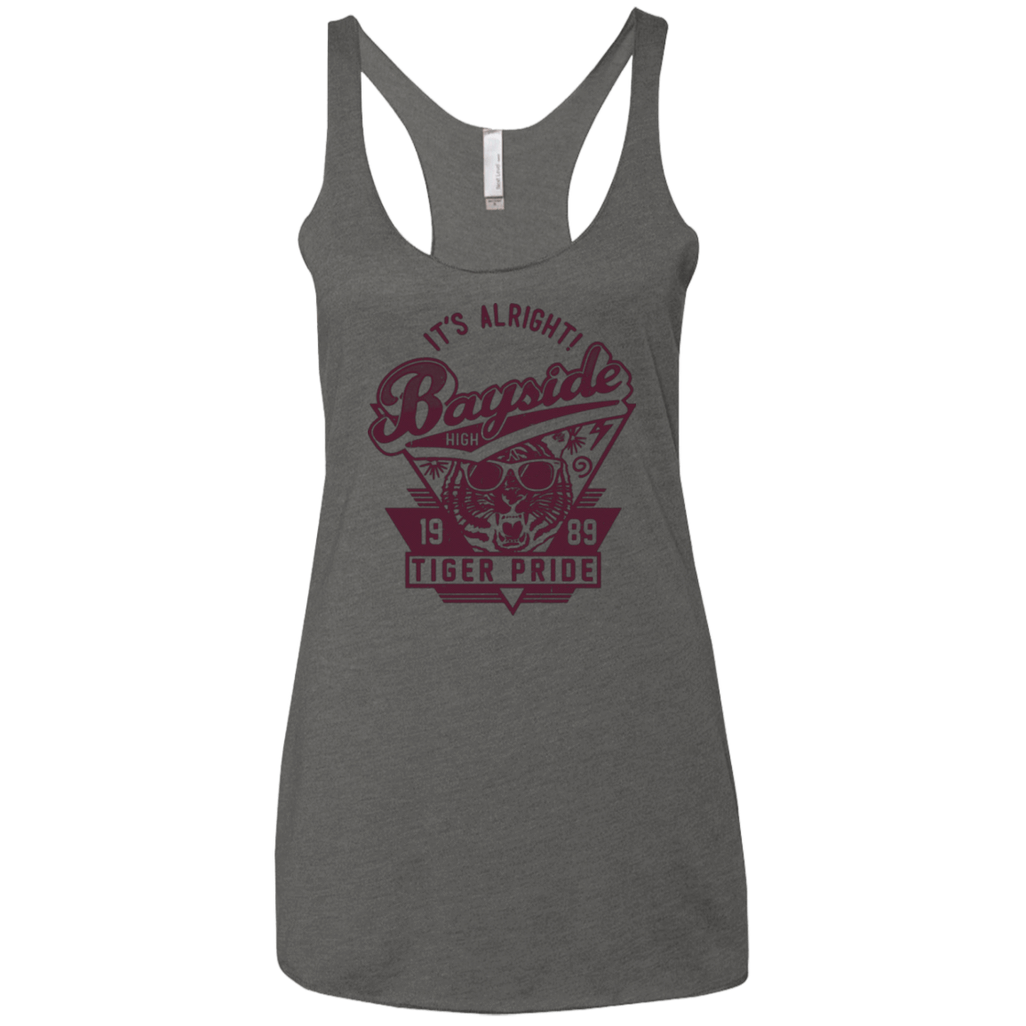 T-Shirts Premium Heather / X-Small It's Alright Women's Triblend Racerback Tank