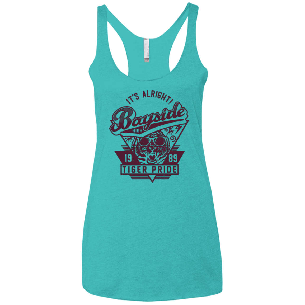 T-Shirts Tahiti Blue / X-Small It's Alright Women's Triblend Racerback Tank