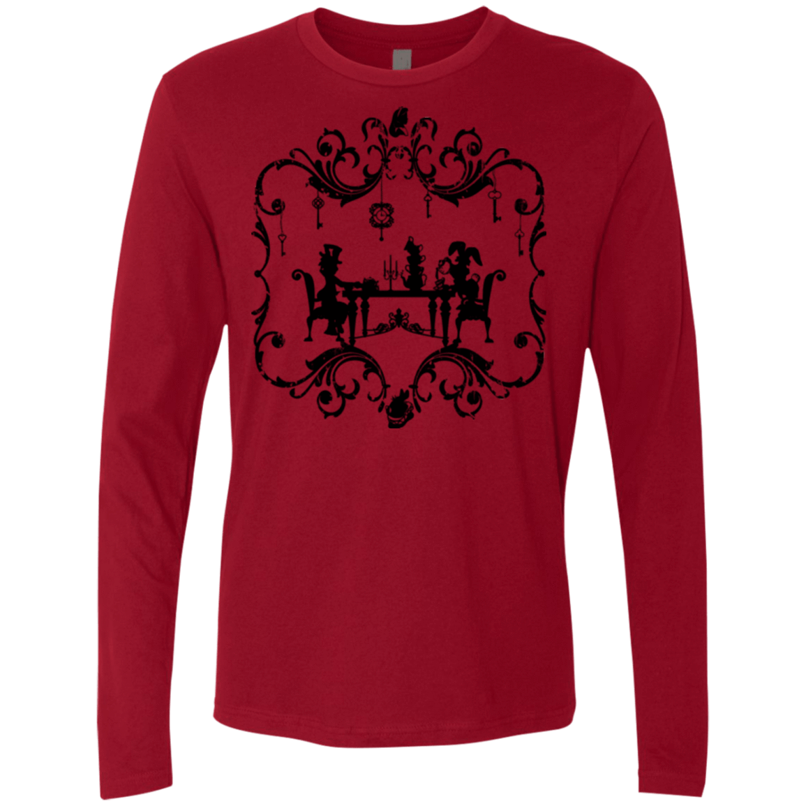 T-Shirts Cardinal / Small It's Always Tea Time Men's Premium Long Sleeve
