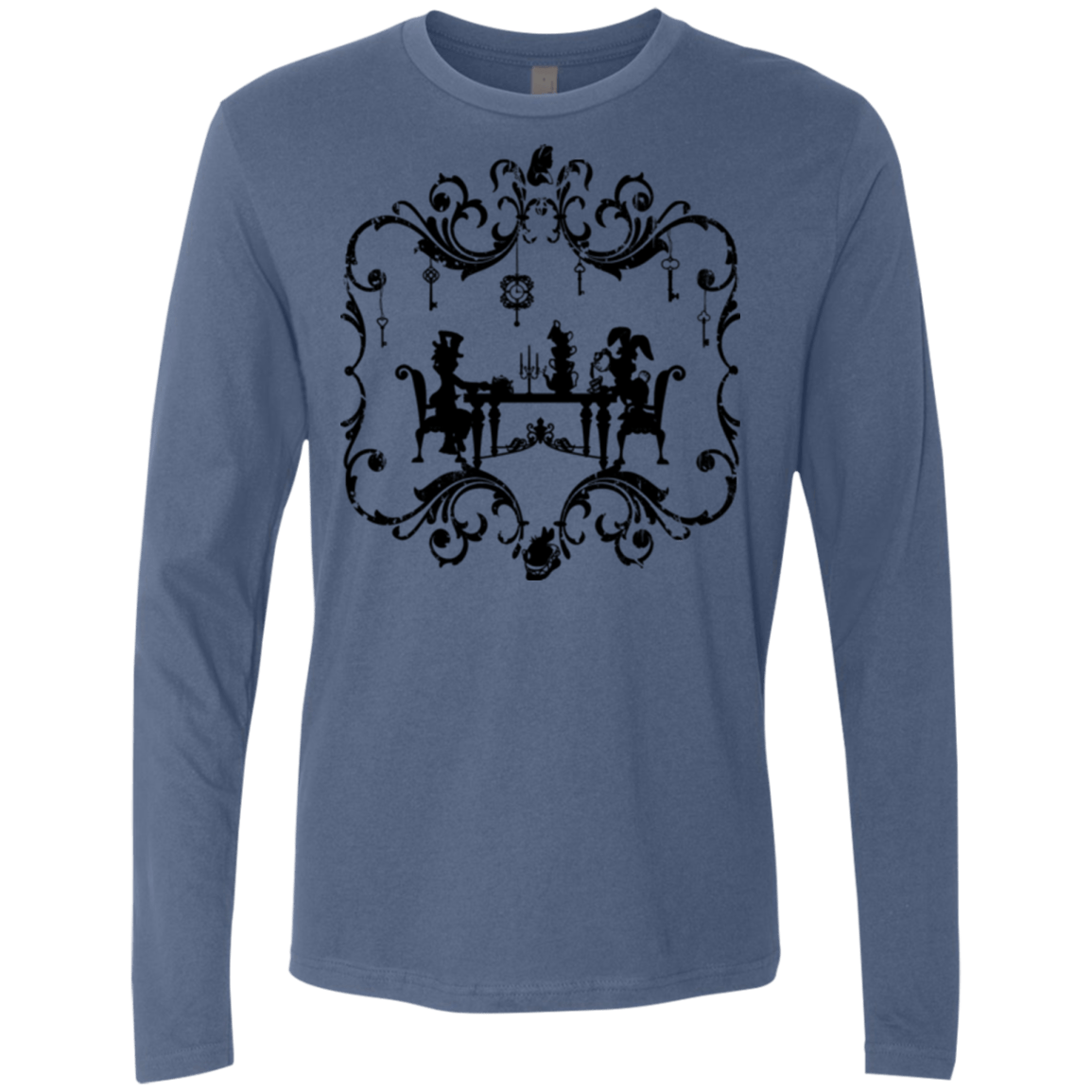T-Shirts Indigo / Small It's Always Tea Time Men's Premium Long Sleeve