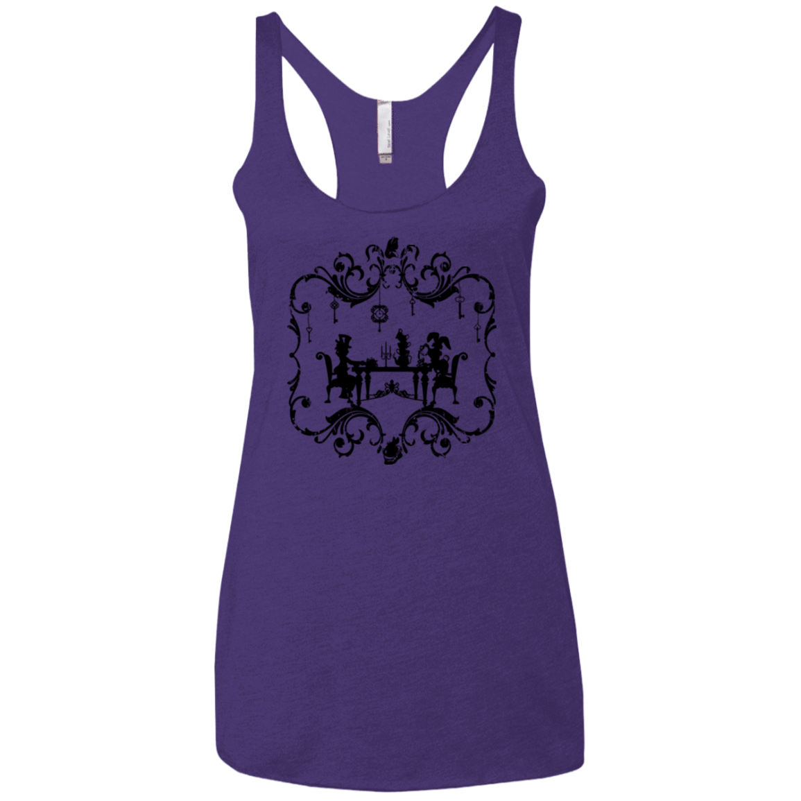 T-Shirts Purple / X-Small It's Always Tea Time Women's Triblend Racerback Tank