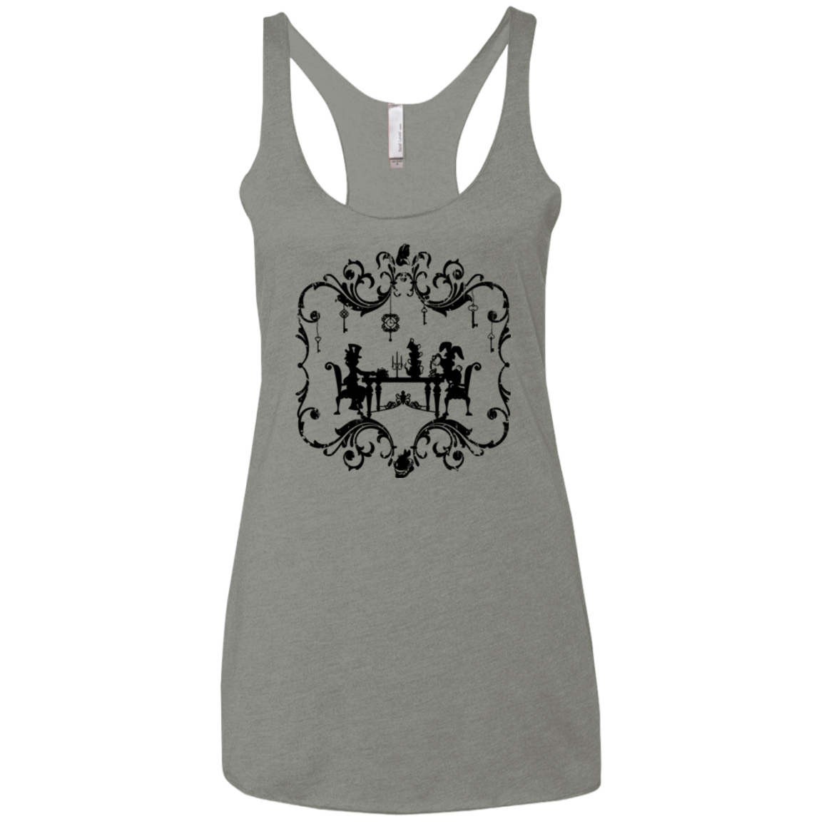 T-Shirts Venetian Grey / X-Small It's Always Tea Time Women's Triblend Racerback Tank