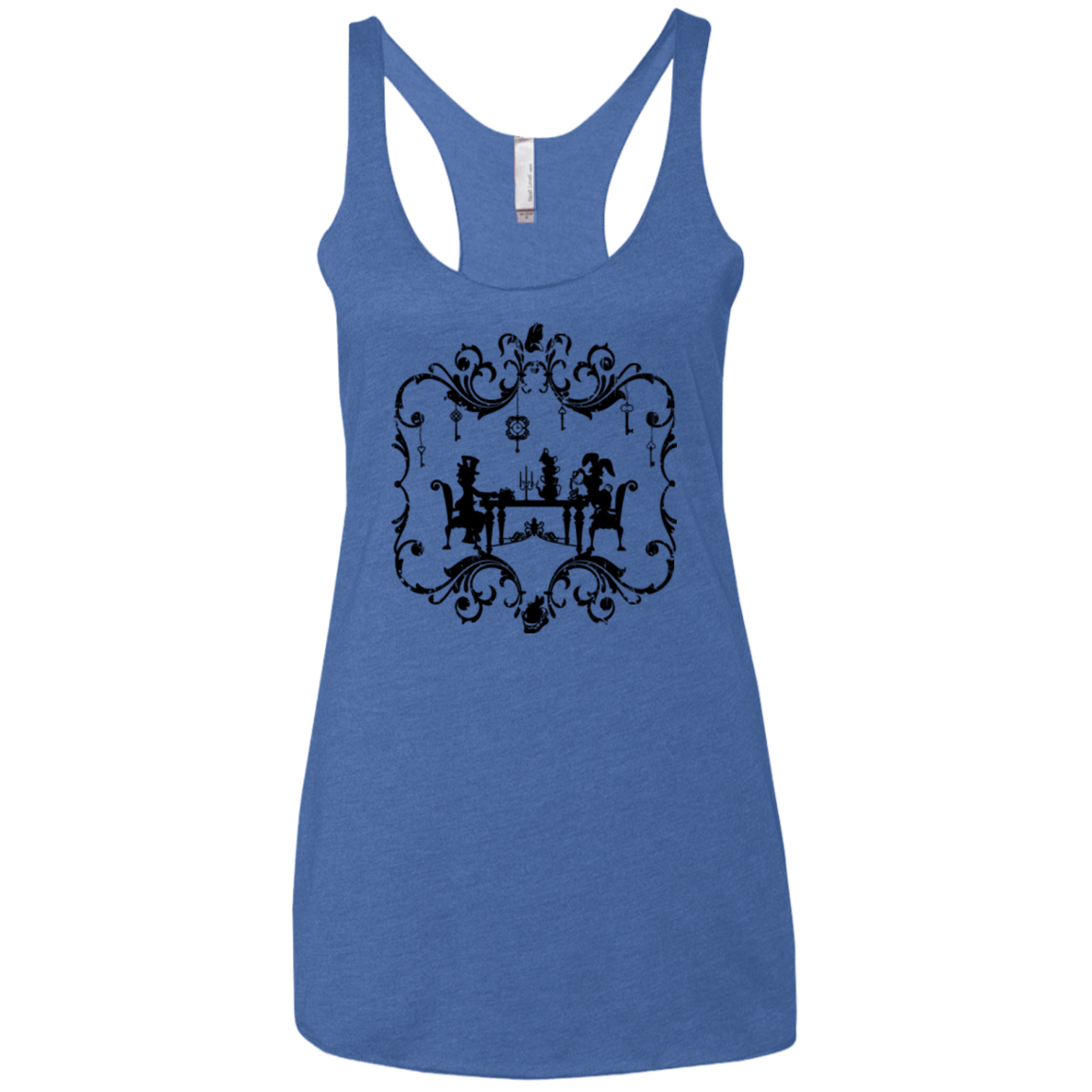 T-Shirts Vintage Royal / X-Small It's Always Tea Time Women's Triblend Racerback Tank