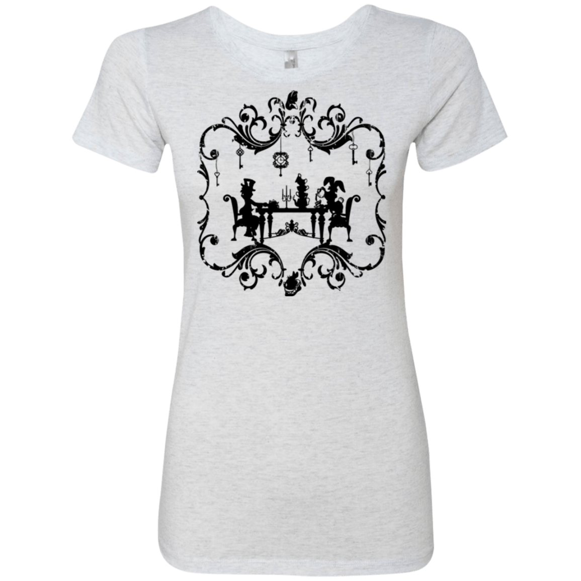 T-Shirts Heather White / Small It's Always Tea Time Women's Triblend T-Shirt