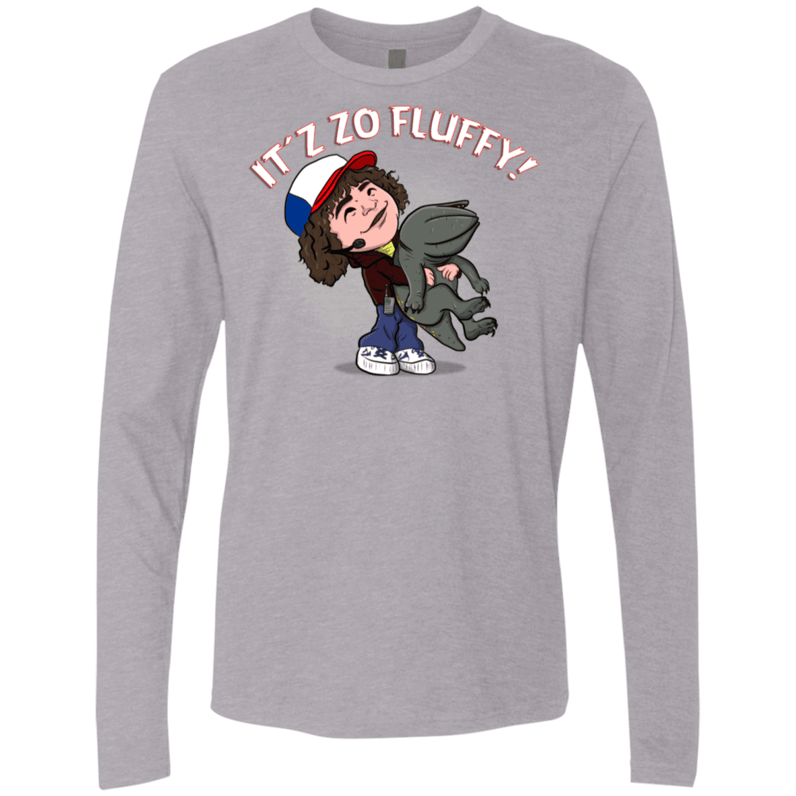 T-Shirts Heather Grey / S It´z Zo Fluffy Men's Premium Long Sleeve