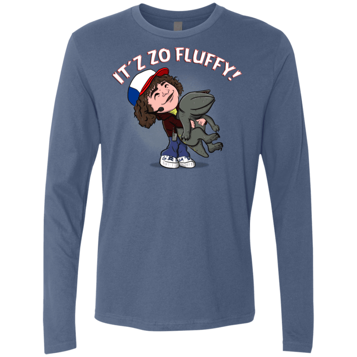 T-Shirts Indigo / S It´z Zo Fluffy Men's Premium Long Sleeve