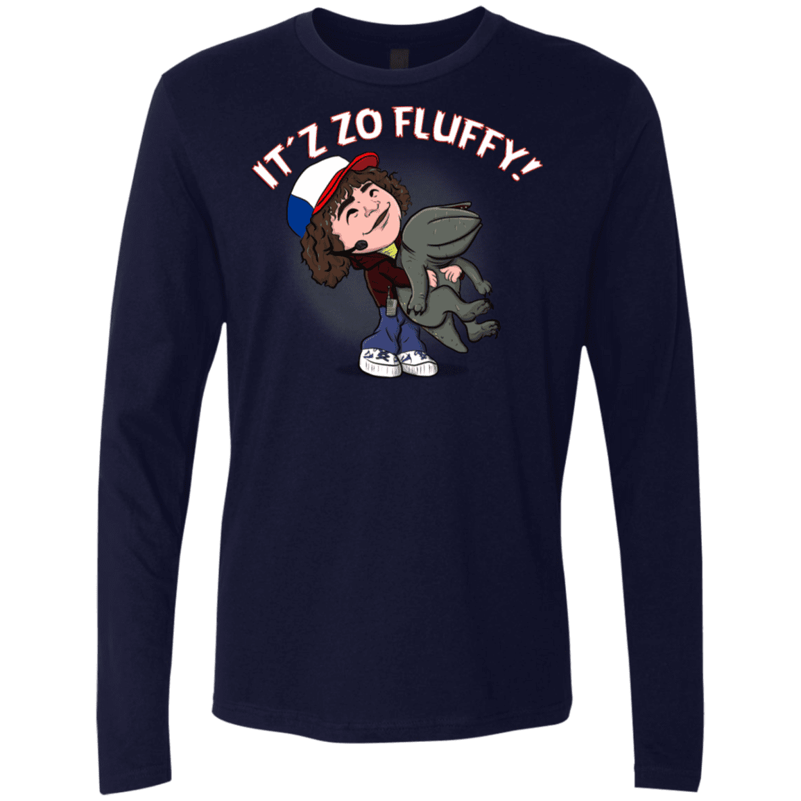 T-Shirts Midnight Navy / S It´z Zo Fluffy Men's Premium Long Sleeve
