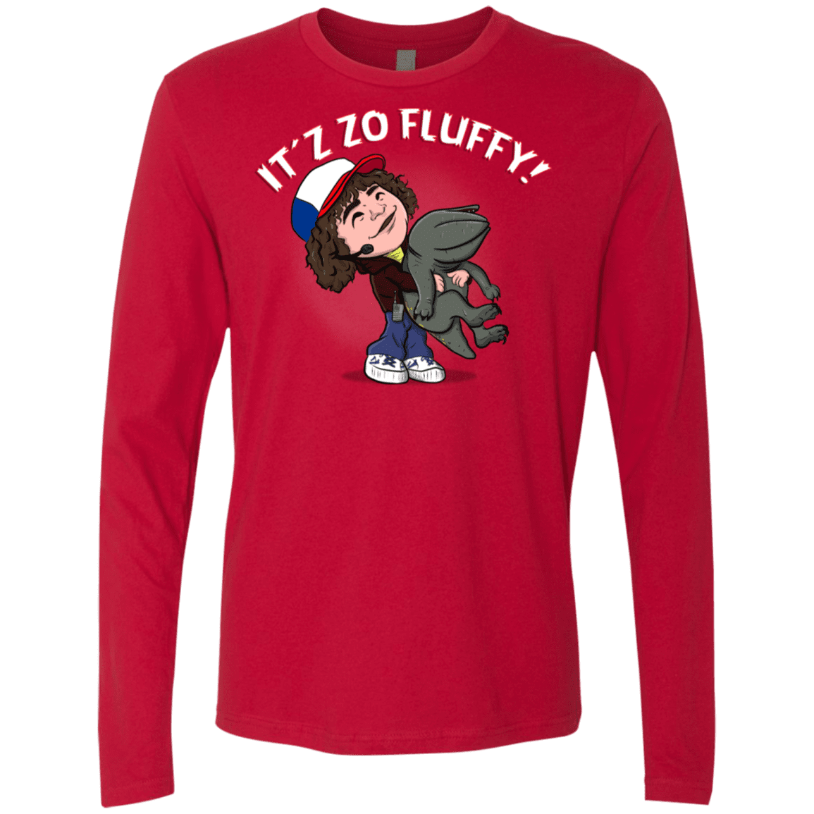 T-Shirts Red / S It´z Zo Fluffy Men's Premium Long Sleeve