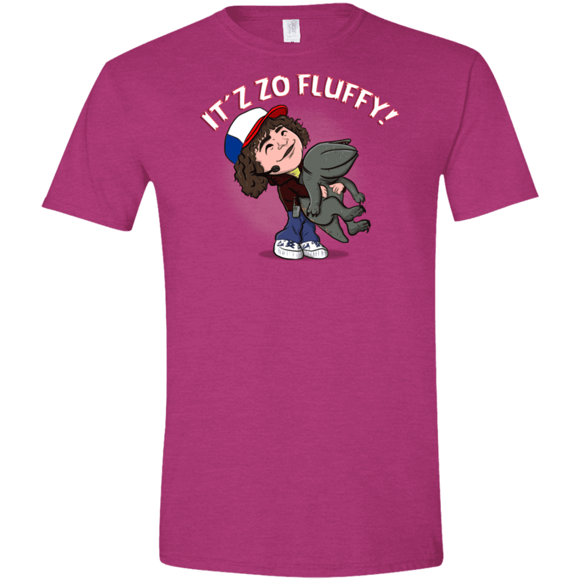 T-Shirts Antique Heliconia / S It´z Zo Fluffy Men's Semi-Fitted Softstyle