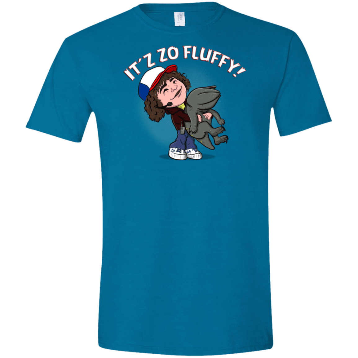 T-Shirts Antique Sapphire / S It´z Zo Fluffy Men's Semi-Fitted Softstyle