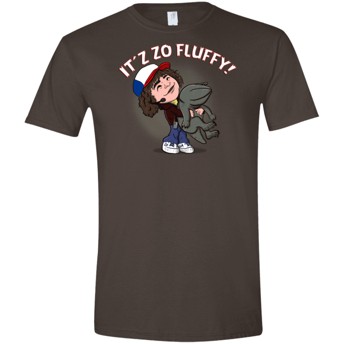 T-Shirts Dark Chocolate / S It´z Zo Fluffy Men's Semi-Fitted Softstyle