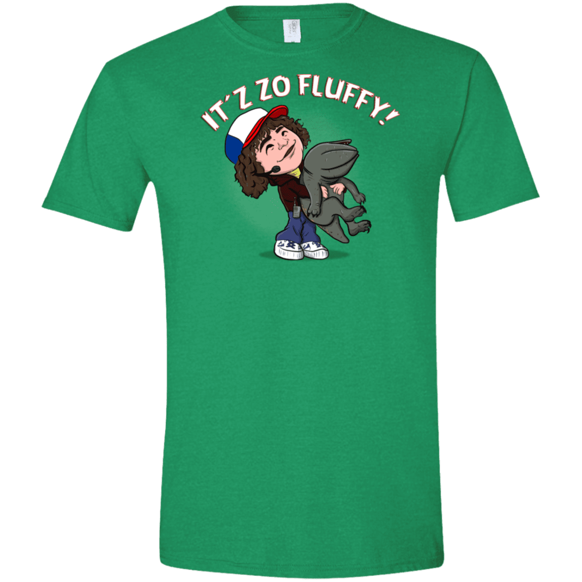 T-Shirts Heather Irish Green / M It´z Zo Fluffy Men's Semi-Fitted Softstyle