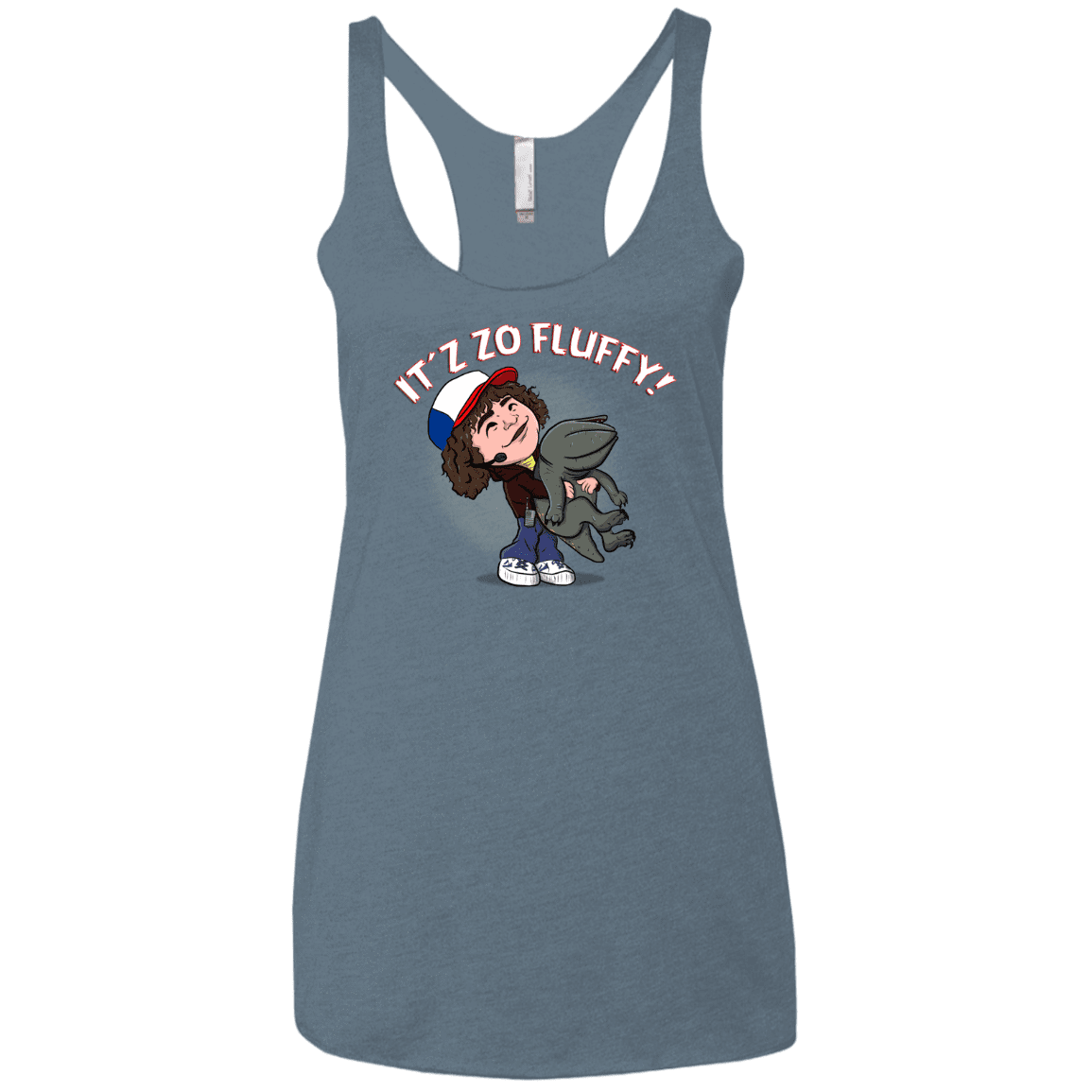 T-Shirts Indigo / X-Small It´z Zo Fluffy Women's Triblend Racerback Tank