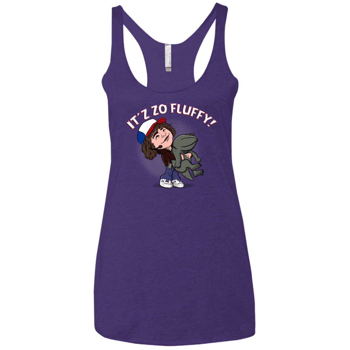T-Shirts Purple Rush / X-Small It´z Zo Fluffy Women's Triblend Racerback Tank