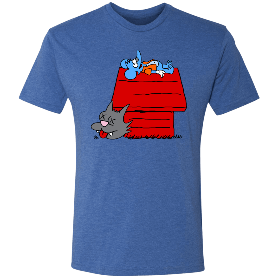 T-Shirts Vintage Royal / S Itchy and Peanuts Men's Triblend T-Shirt