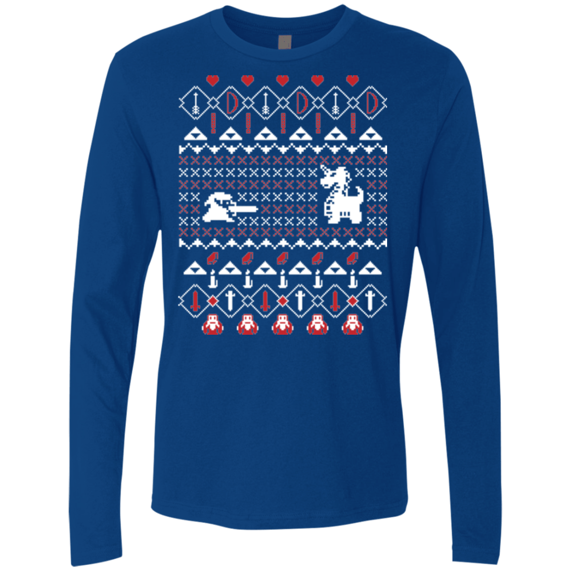 T-Shirts Royal / Small Its Dangerous To Go Alone At Christmas Men's Premium Long Sleeve