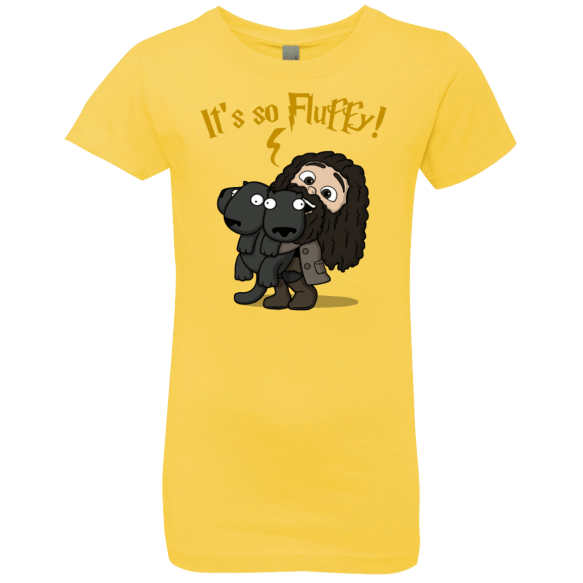 T-Shirts Vibrant Yellow / YXS Its So Fluffy Girls Premium T-Shirt