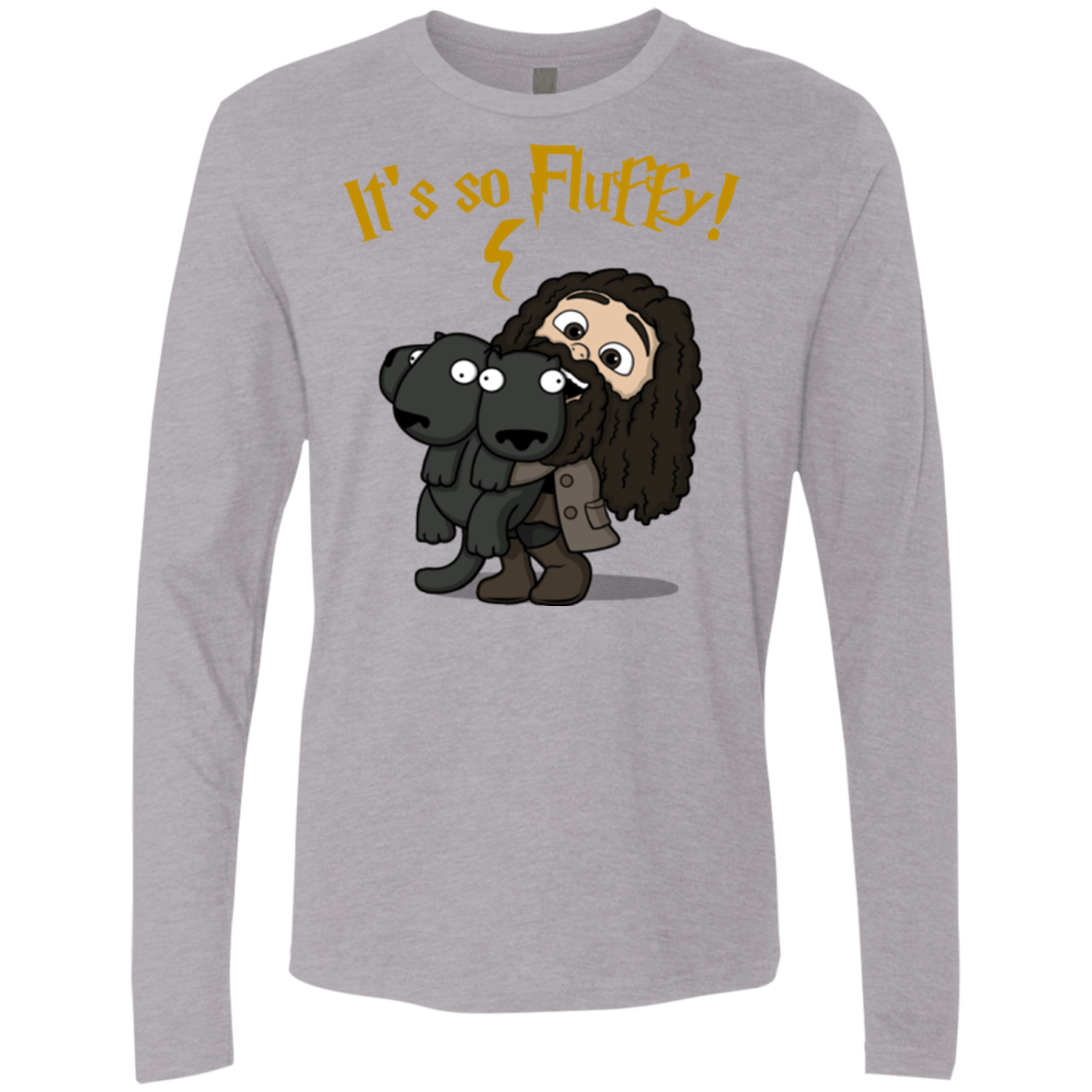 T-Shirts Heather Grey / Small Its So Fluffy Men's Premium Long Sleeve