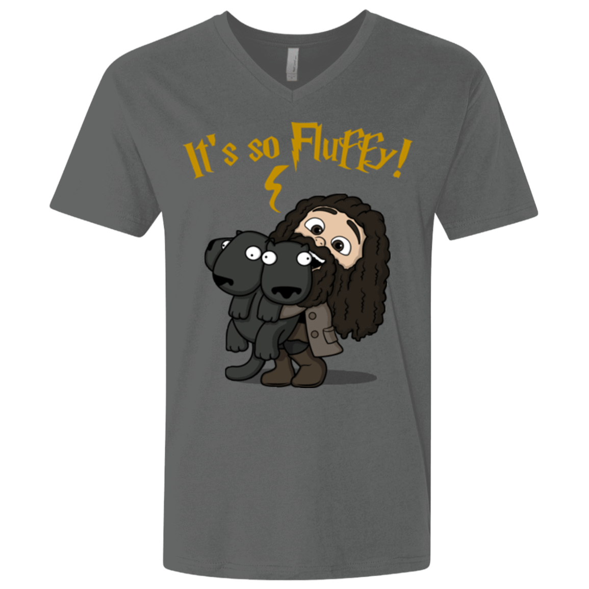 T-Shirts Heavy Metal / X-Small Its So Fluffy Men's Premium V-Neck
