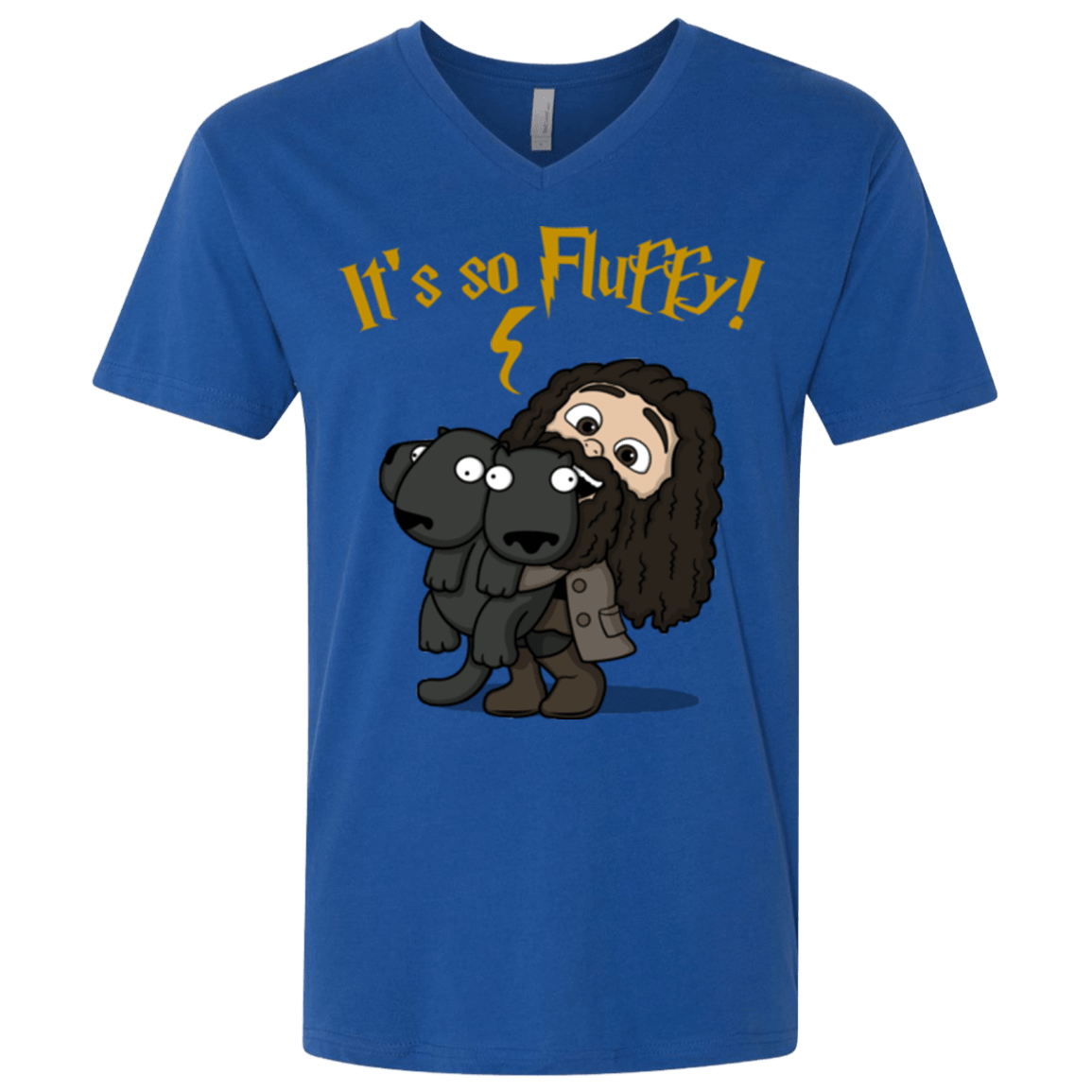 T-Shirts Royal / X-Small Its So Fluffy Men's Premium V-Neck