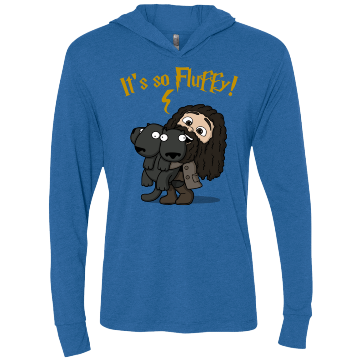 T-Shirts Vintage Royal / X-Small Its So Fluffy Triblend Long Sleeve Hoodie Tee