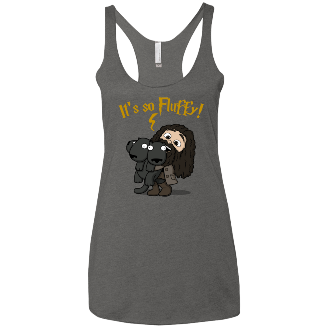 T-Shirts Premium Heather / X-Small Its So Fluffy Women's Triblend Racerback Tank