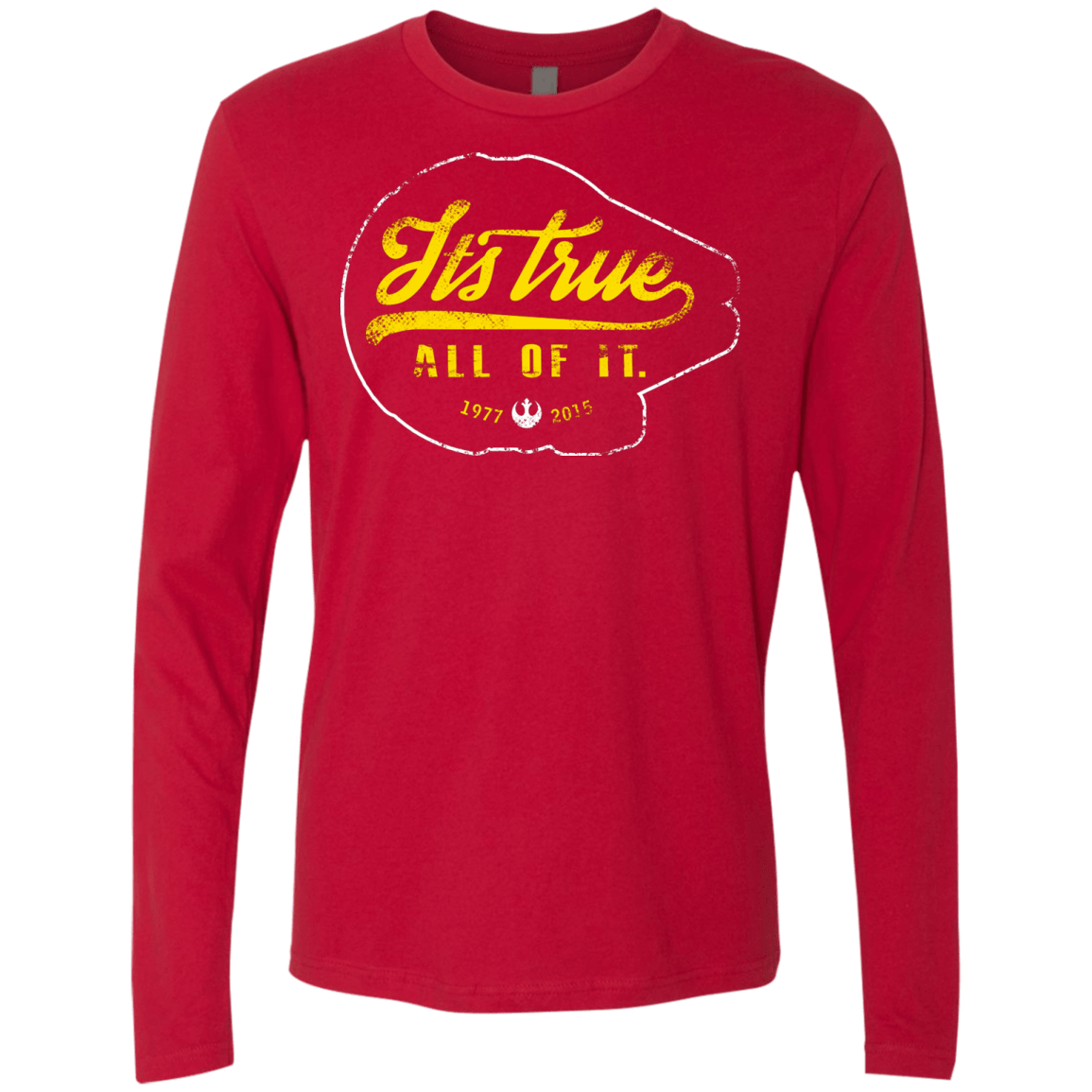 T-Shirts Red / S Its True Men's Premium Long Sleeve