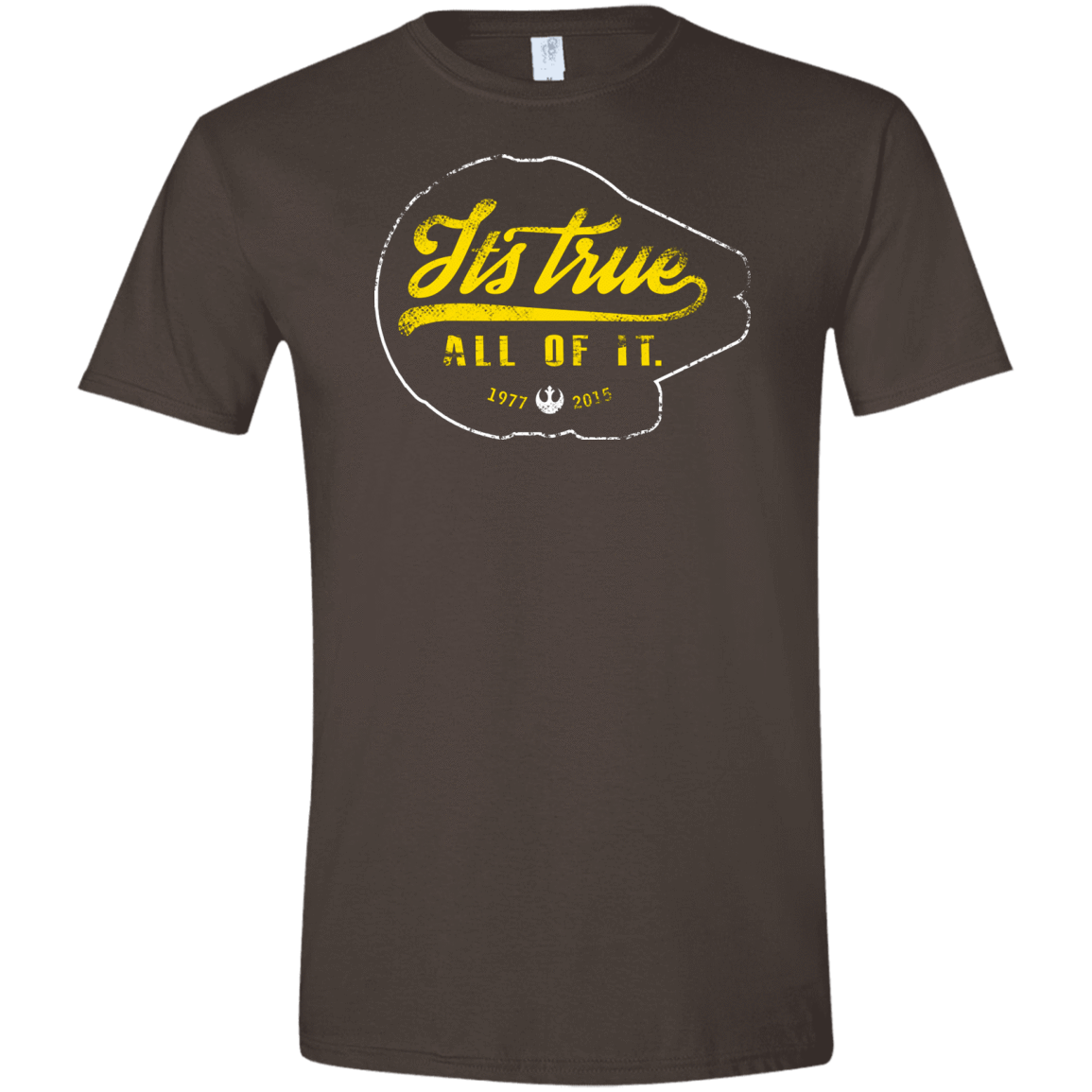 T-Shirts Dark Chocolate / S Its True Men's Semi-Fitted Softstyle