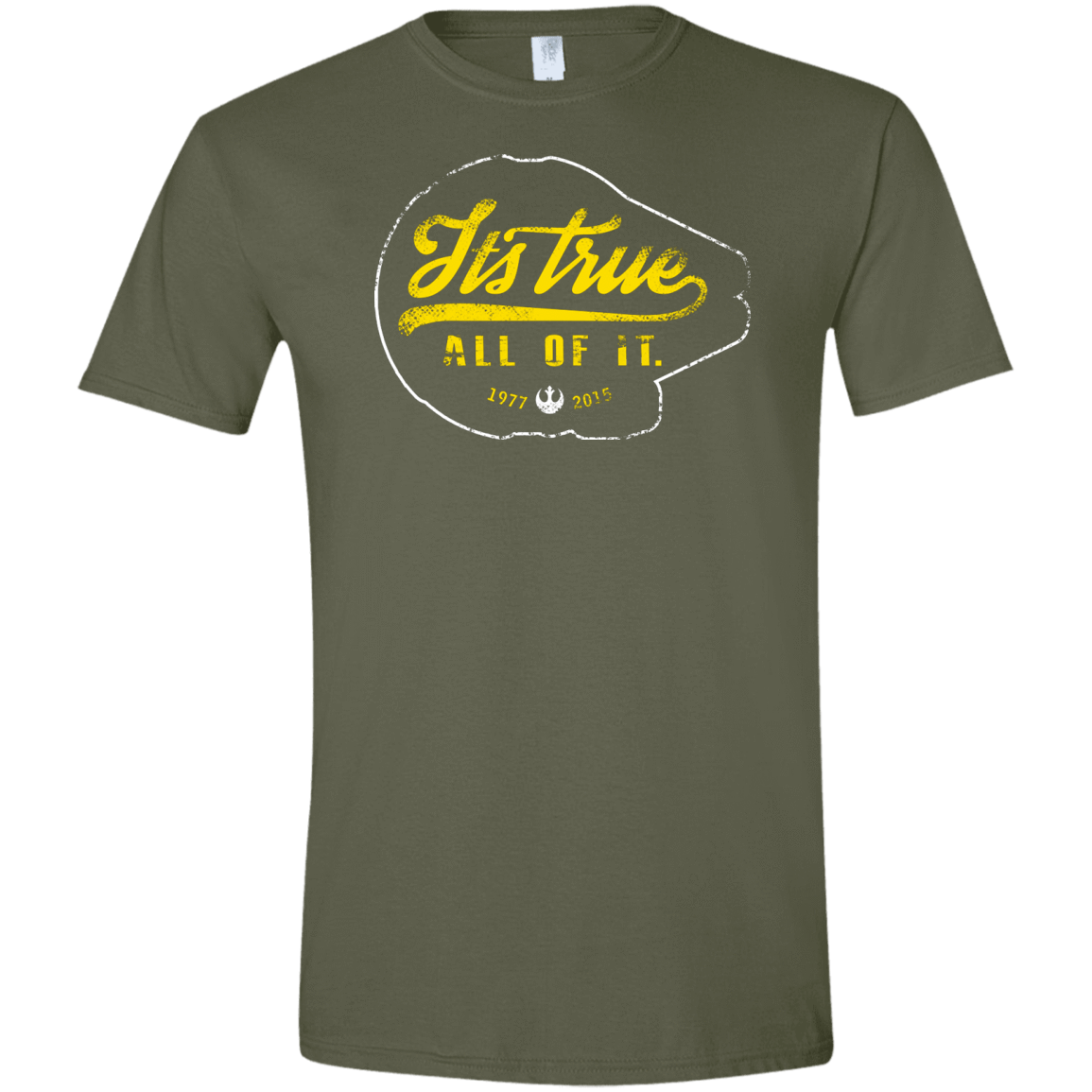 T-Shirts Military Green / S Its True Men's Semi-Fitted Softstyle