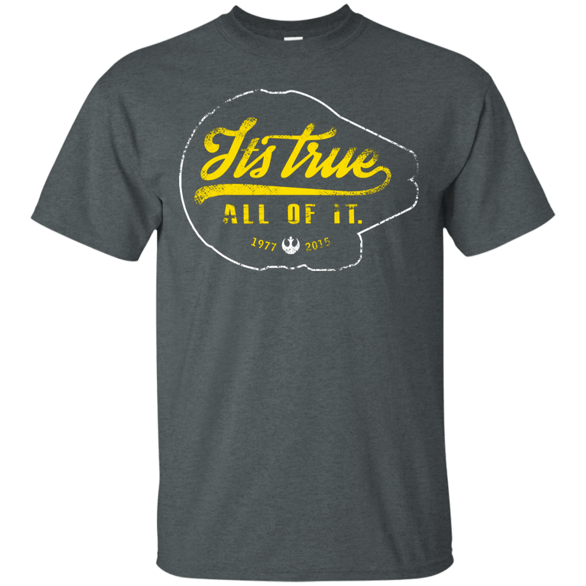 T-Shirts Dark Heather / S Its True T-Shirt