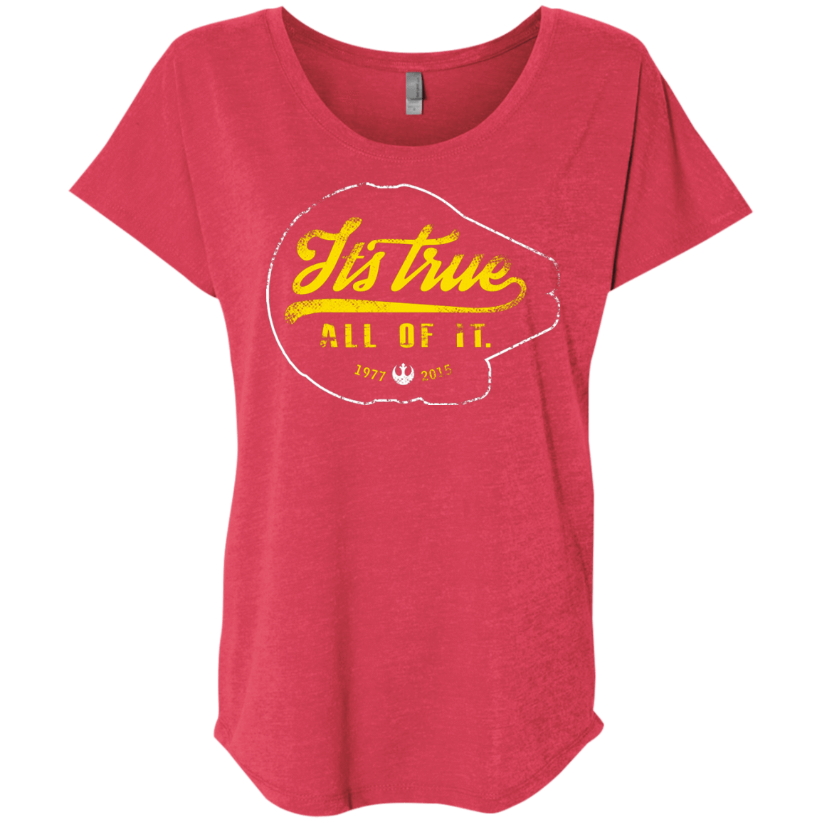 T-Shirts Vintage Red / X-Small Its True Triblend Dolman Sleeve