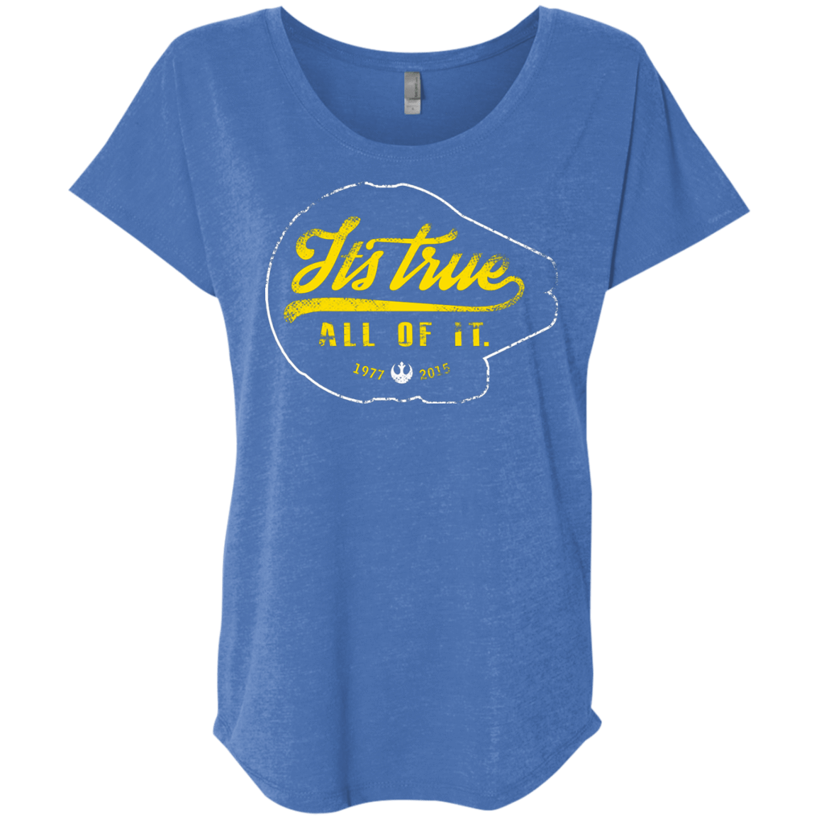 T-Shirts Vintage Royal / X-Small Its True Triblend Dolman Sleeve