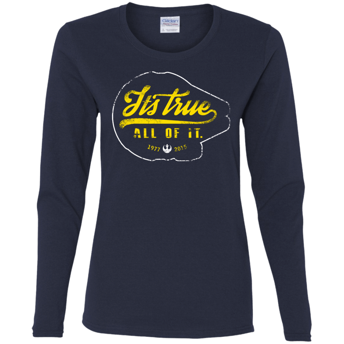 T-Shirts Navy / S Its True Women's Long Sleeve T-Shirt