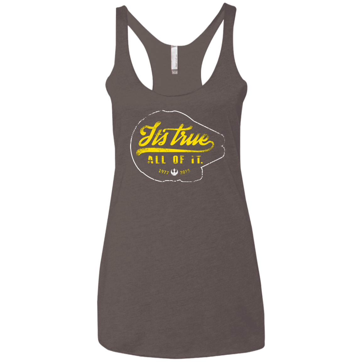 T-Shirts Macchiato / X-Small Its True Women's Triblend Racerback Tank